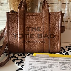The Leather Mini Tote Bag | Argan Oil